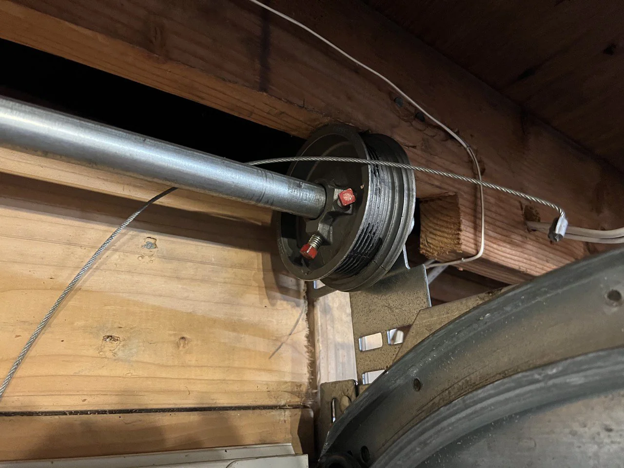 Garage Door Cable came Off Pulley image